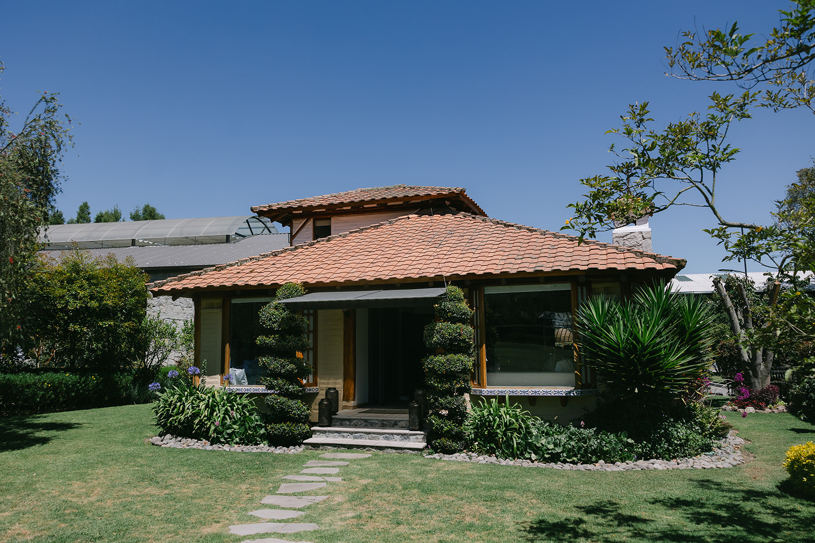 Fachada de la hostería Villa Pietra