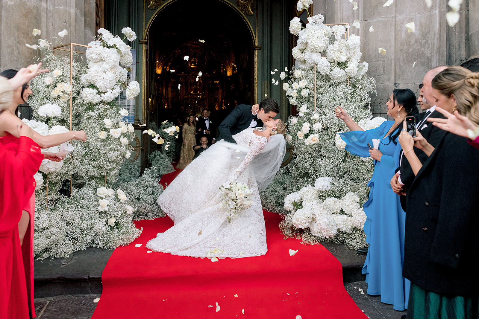 Vestido de novia en detalle