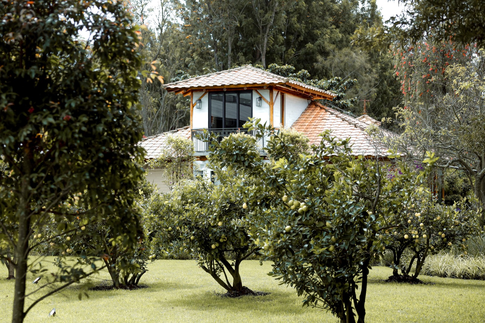 Cabaña circular en los jardines de Villa Pietra