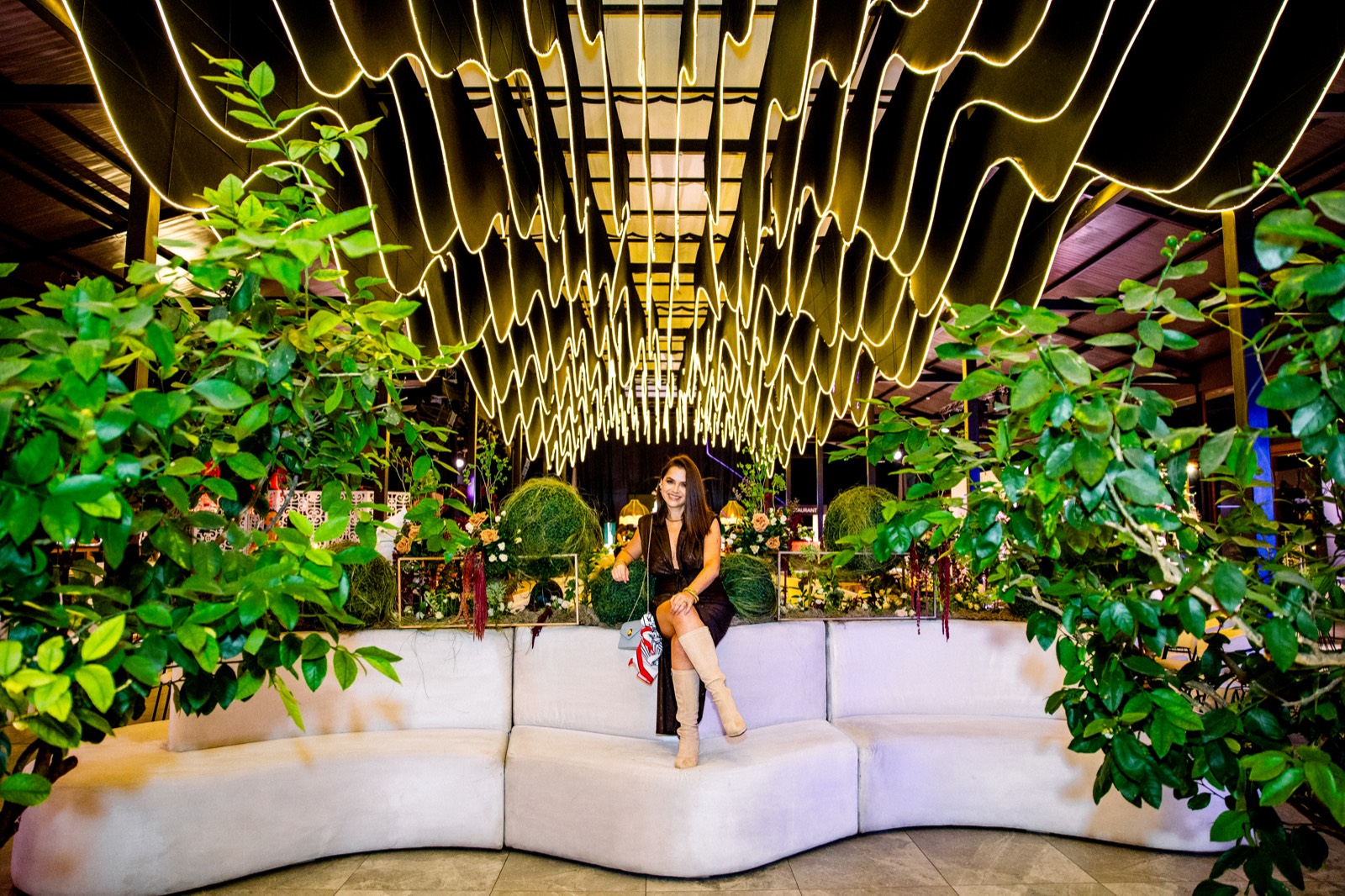 Lounge de evento corporativo