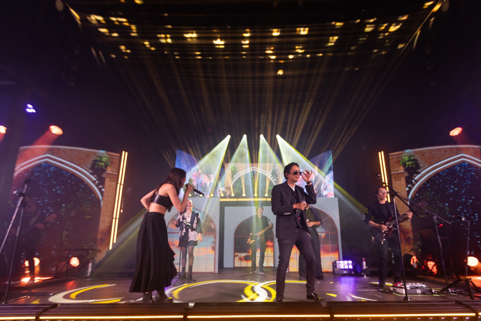Banda en vivo en la recepción de boda