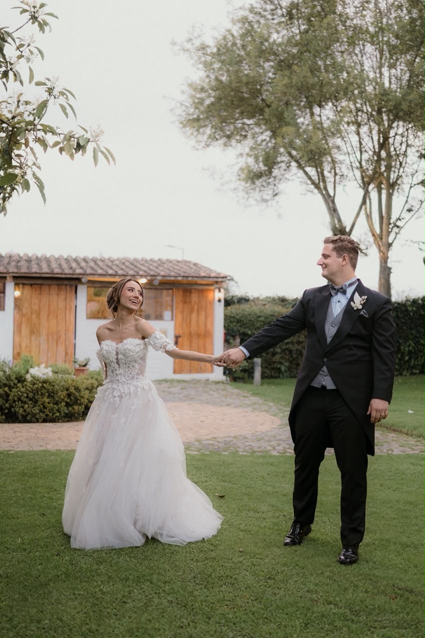 Ceremonia de boda con arco floral