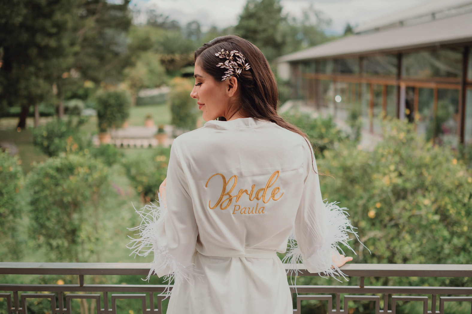 Novia preparándose en Villa Pietra